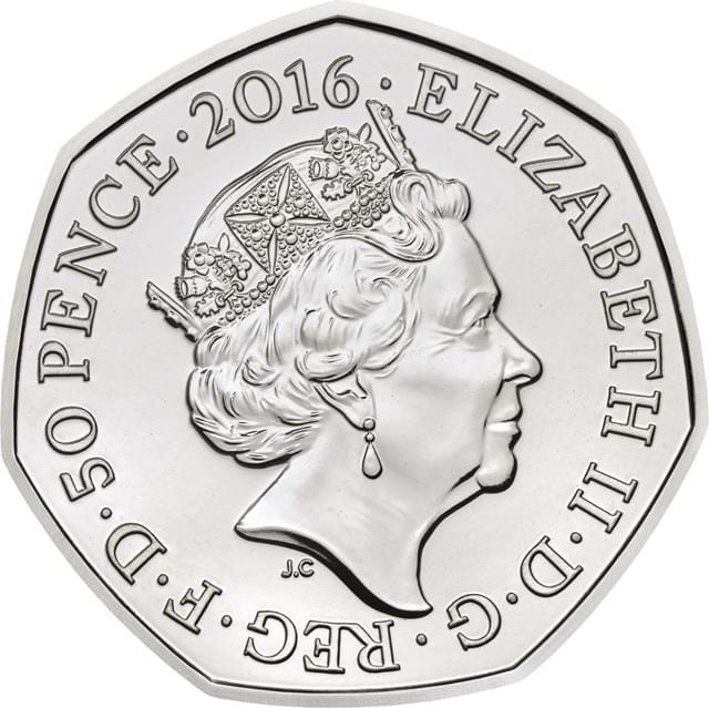 Team GB 2016 United Kingdom 50p BU Coin obv UKU01856